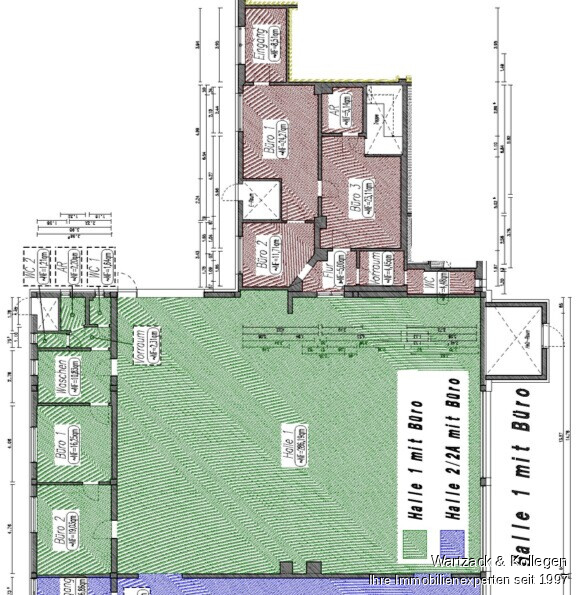 Vollständig neu renovierte Produktionshalle 
mit separater Bürofläche
- zusätzliche Halle möglich