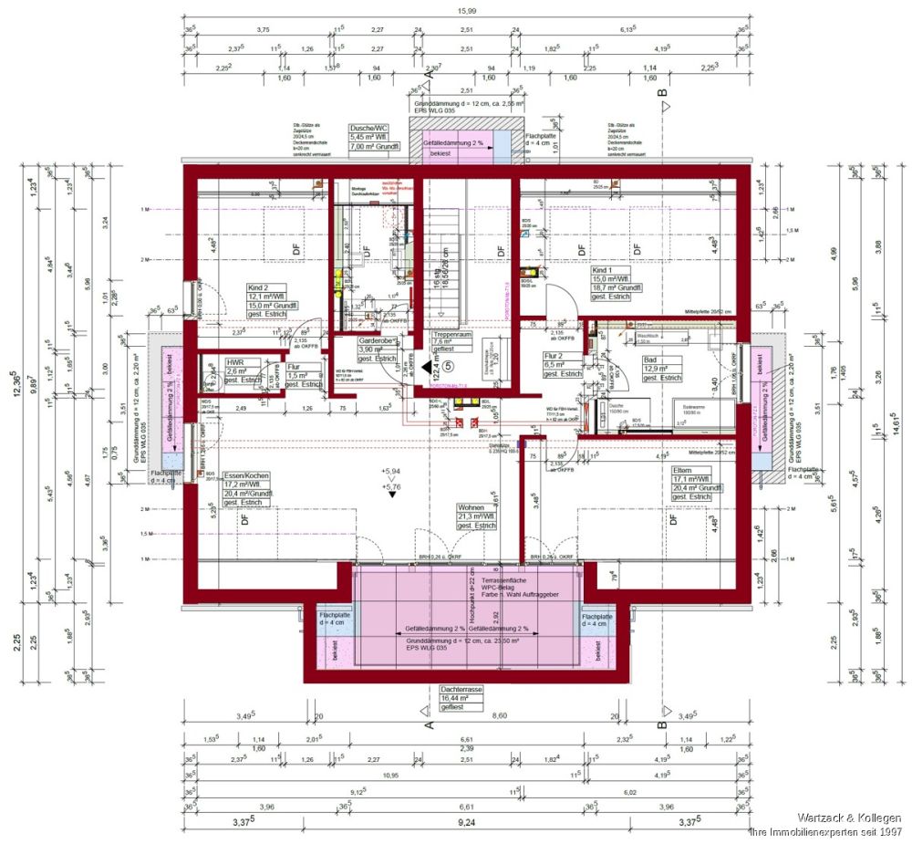 Neubau-Erstbezug: 
Wunderschöne, helle Dachterrassenwohnung 
in Schwabach-Penzendorf