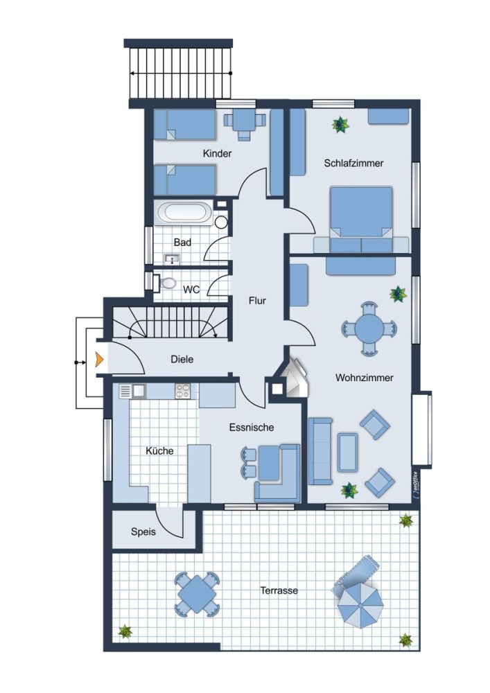 Grundriss Erdgeschoss