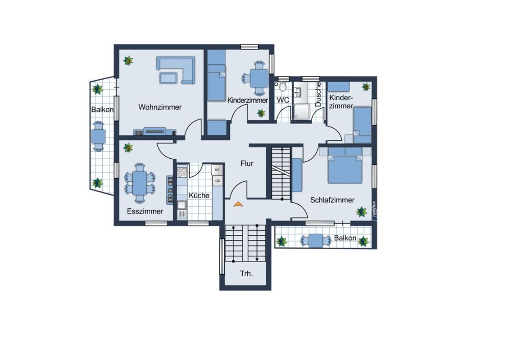 Grundriss Obergeschoss