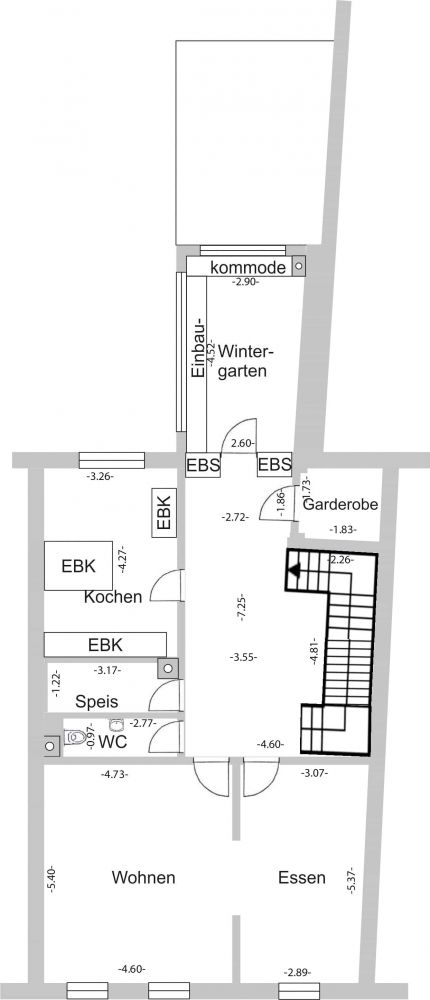 2. Obergeschoss - Wohnung