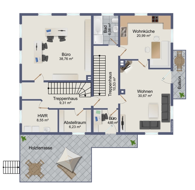 Grundriss Obergeschoss