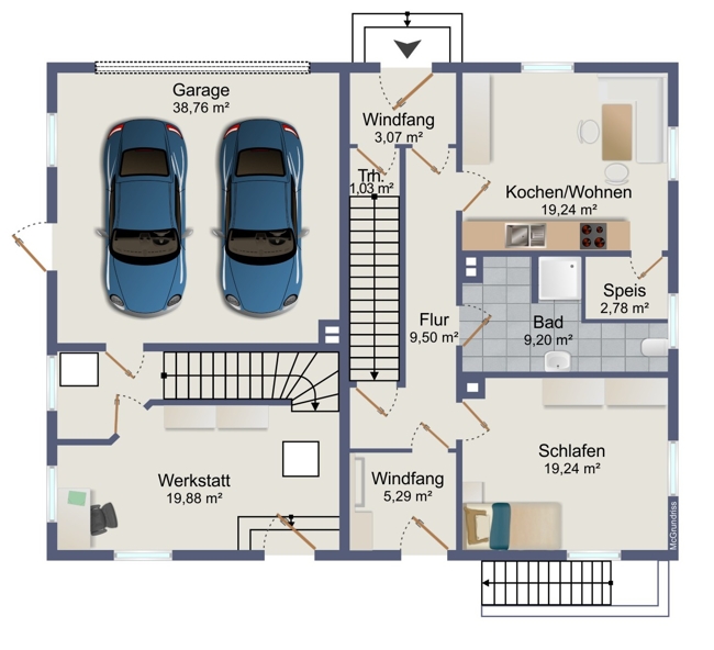 Grundriss Erdgeschoss