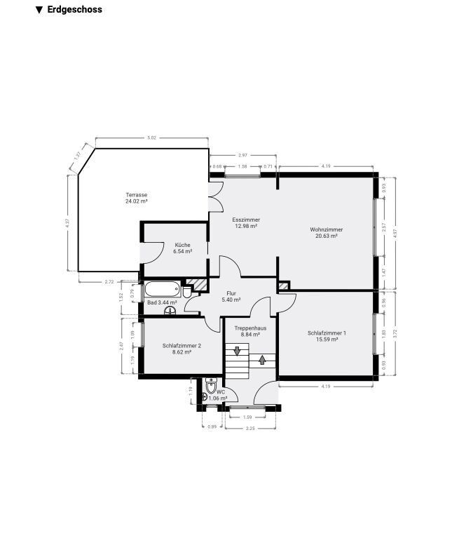 Ein- bis Zweifamilienhaus in idyllischer Ortslage
- großer Garten, 3 Garagen -