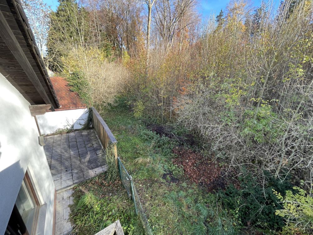 mit Blick auf die 2. Terrasse