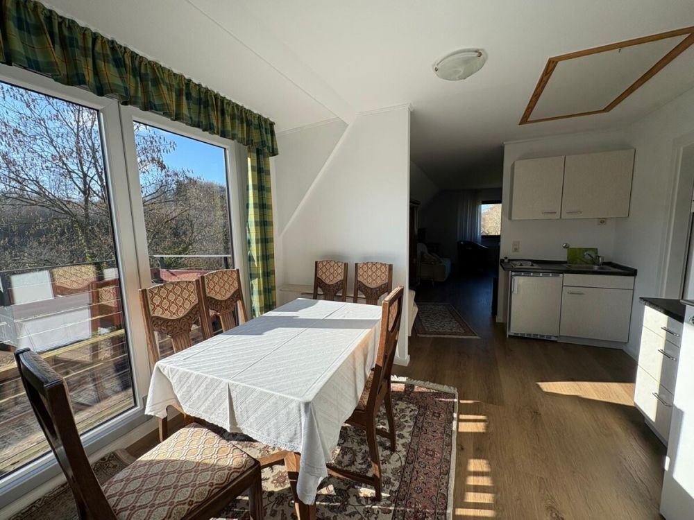 Sitzplatz mit Balkon