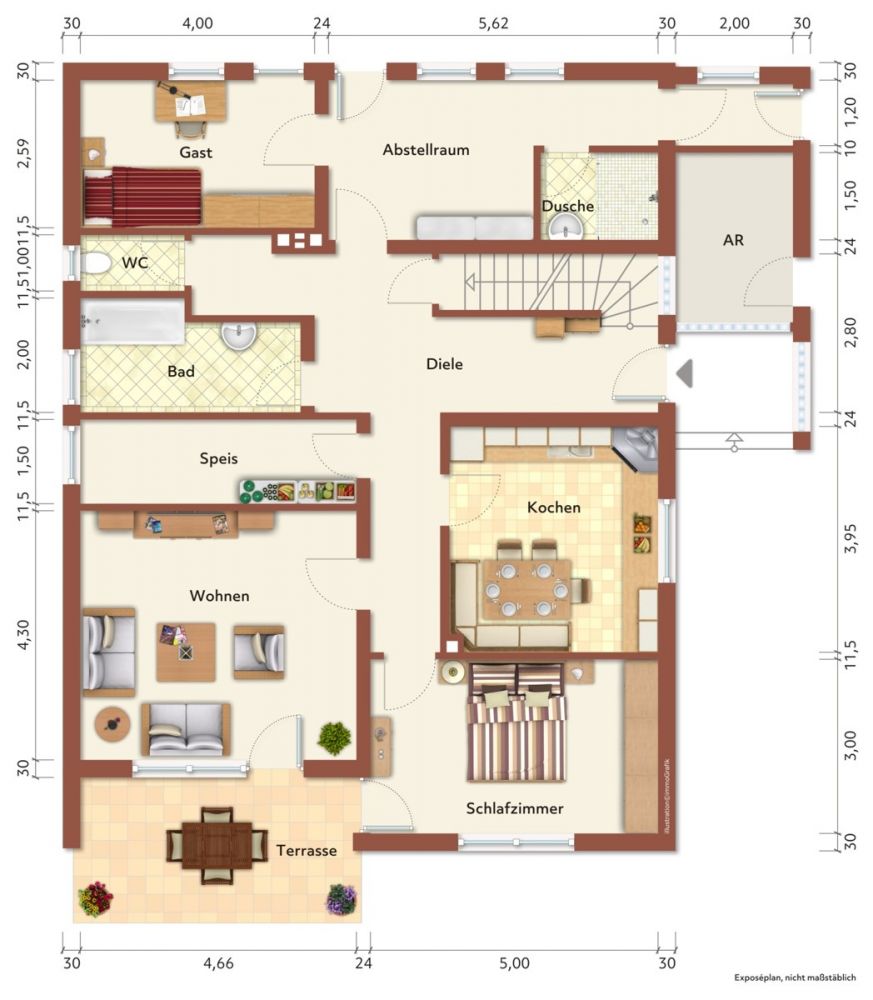 Viel Platz für Familie, 
Beruf oder Hobby!
Zweifamilienhaus mit Stall 
und weiteren Nebengebäuden