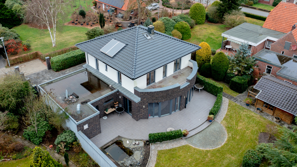 Drohnenaufnahmen der Immobilie