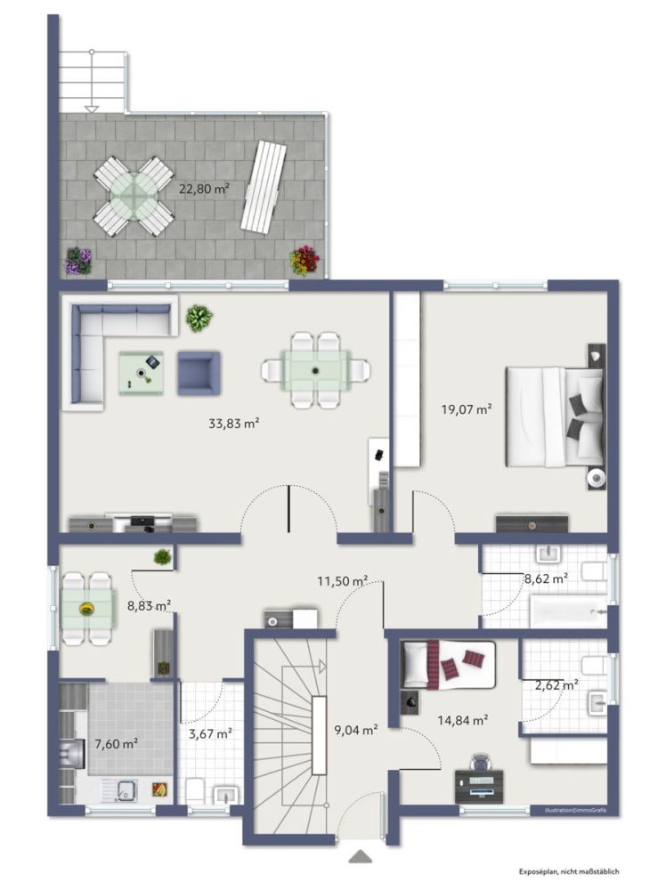 Gartenparadies - Zweifamilienhaus mit Einliegerwohnung