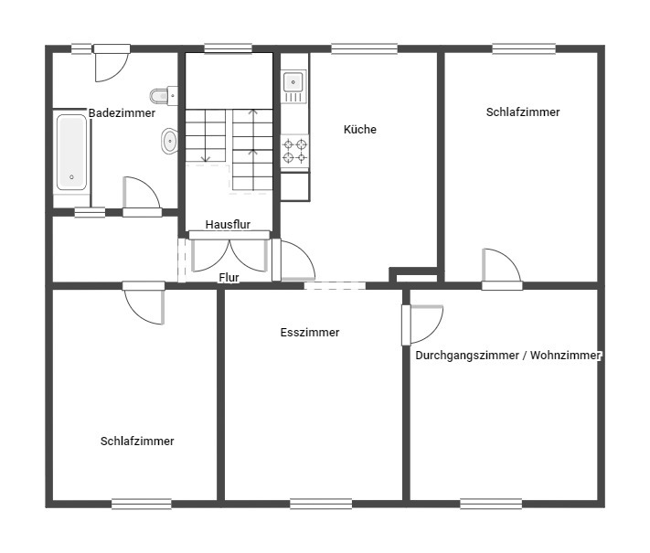 Grundriss Obergeschoss