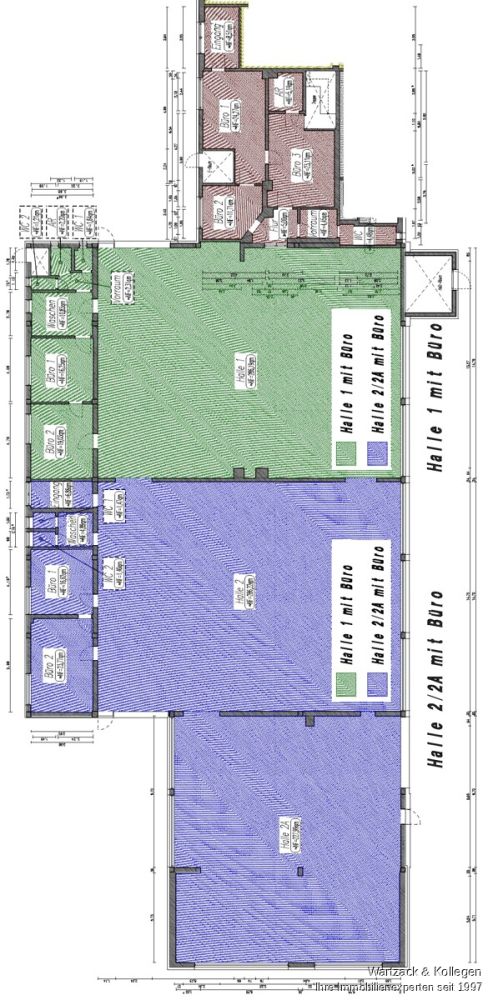große renovierte Produktionshalle 
- zusätzliche Hallen- bzw. Büroflächen möglich
