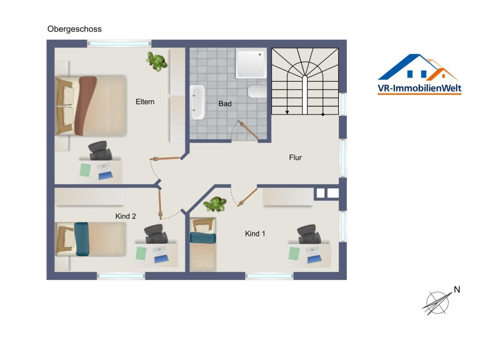 Charmante Doppelhaushälfte mit Potenzial – ruhiges Wohnen auf 3 Ebenen