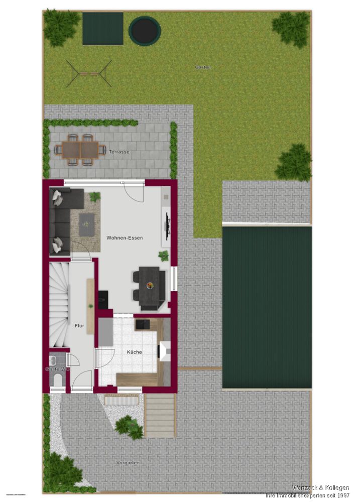 Gemütliches Reiheneckhaus 
mit schönem Grundstück 
für die ganze Familie 
in guter Wohnlage