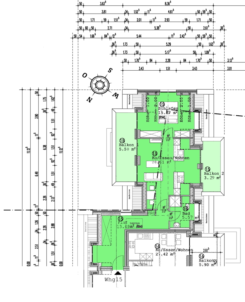 Grundriss Whg. 15