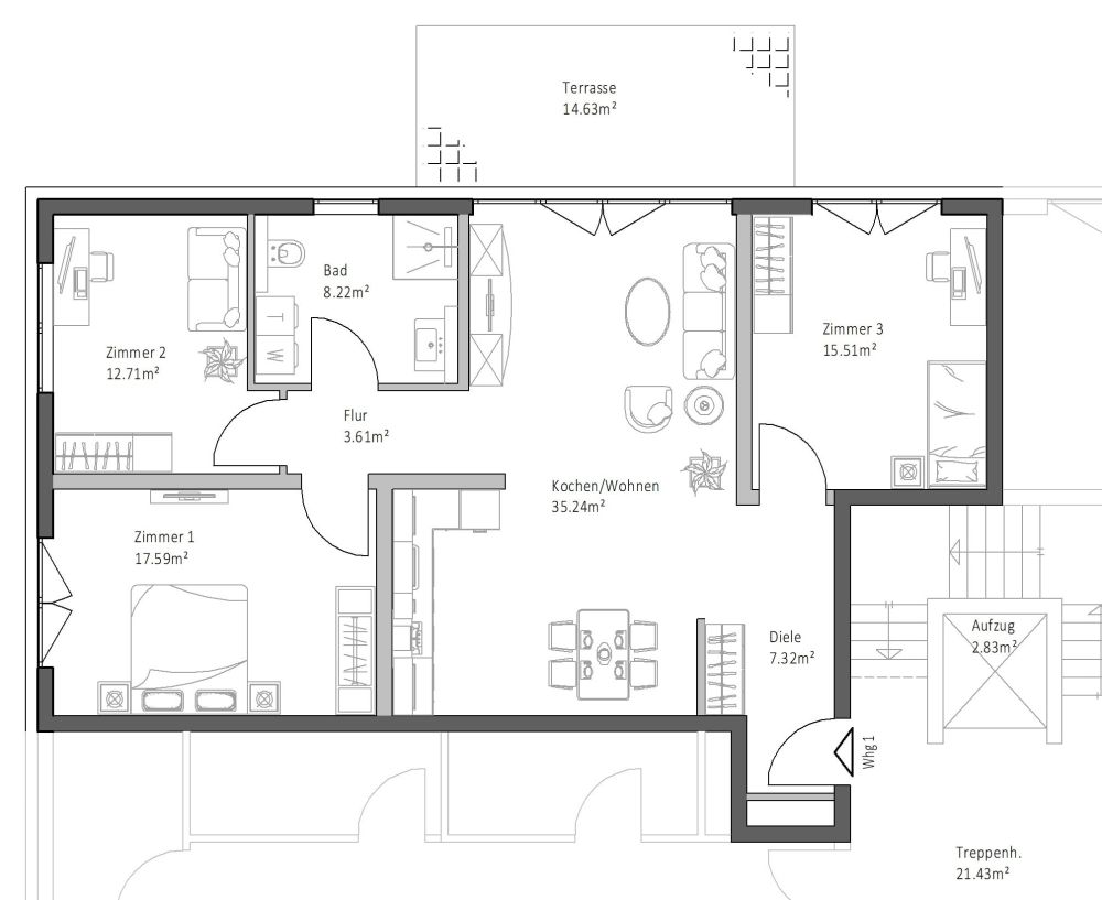Attraktive Eigentumswohnungen in moderner Wohnanlage