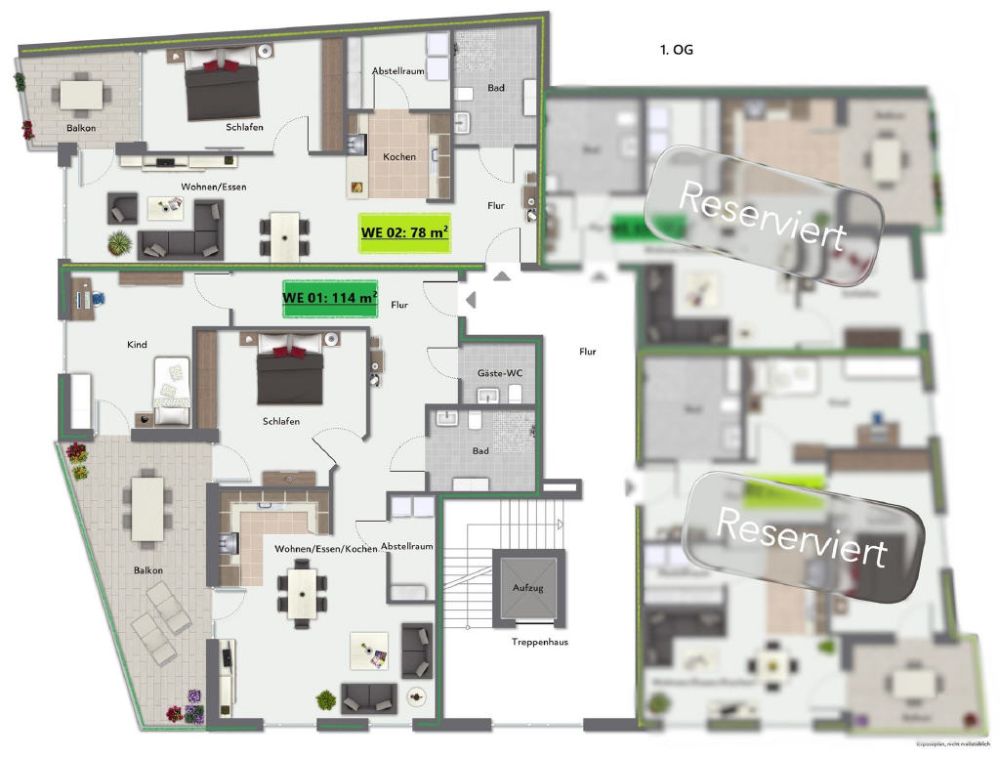 / Neubau! 14 Exklusive Eigentumswohnungen ab 60m²