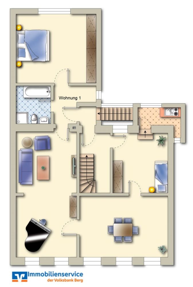 Wohn-/Geschäftshaus mit Erweiterungspotential in Bergisch Gladbach - Stadtmitte
