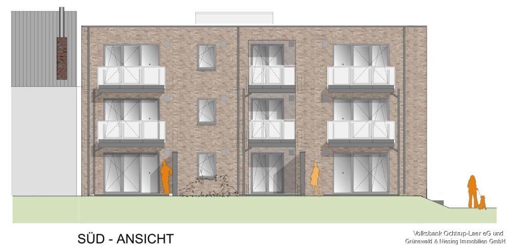 Exklusive 2-Zimmer-Wohnung in barrierefreier Neubauanlage !