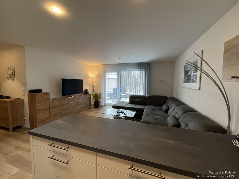 offene Küche mit Wohnzimmer