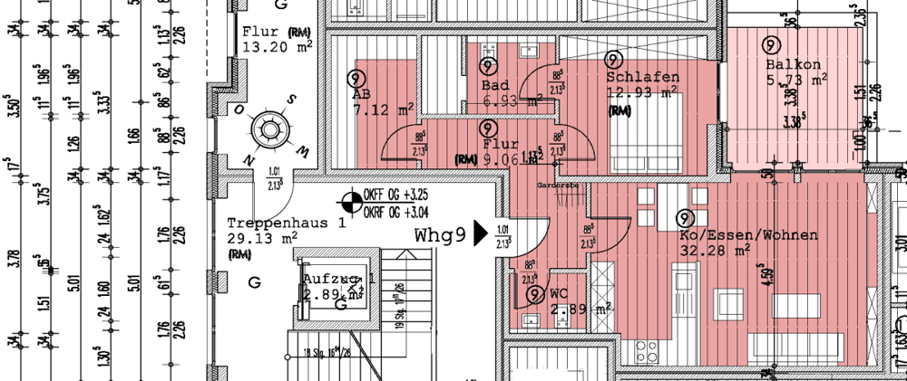 2-Zimmer-Neubauwohnung im 1. OG mit Balkon, Aufzug und TG-Stellplatz im Zentrum von Bad Zwischenahn