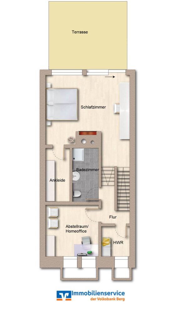 Moderne und gepflegte Split-Level-Wohnung in Bensberg