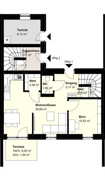 QNG-zertifizierte Reihenhäuser
mit jeweils 2 Wohneinheiten nahe der Ems!