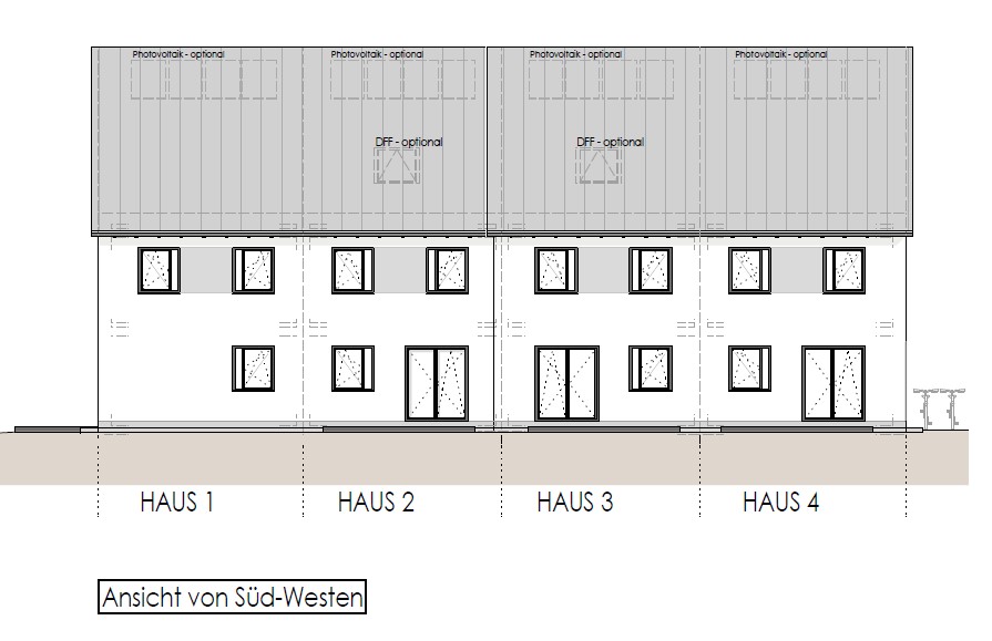 Neubau-Reihenhaus in Rodgau-Dudenhofen – individuell ausbaufähig