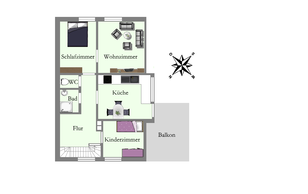 Vermietetes und teilw. modernisierungsb. ZFH mit Gartenbereich in zentraler Lage von Bad Zwischenahn