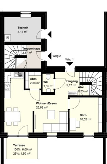 QNG-zertifizierte Reihenhäuser
mit jeweils 2 Wohneinheiten nahe der Ems!