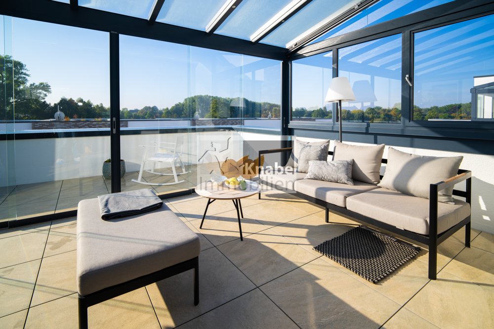 Leben im Loft-Style – Offene Räume, Sommergarten und spektakulärer Ausblick!