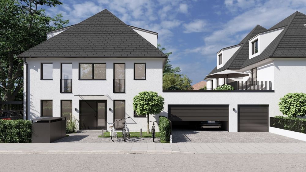 Exklusiver Neubau, zwei villenartige, moderne Häuser mit jeweils 4 Wohnungen in Untermenzing