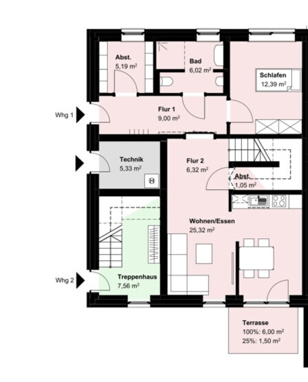 QNG-zertifizierte Reihenhäuser
mit jeweils 2 Wohneinheiten nahe der Ems!
