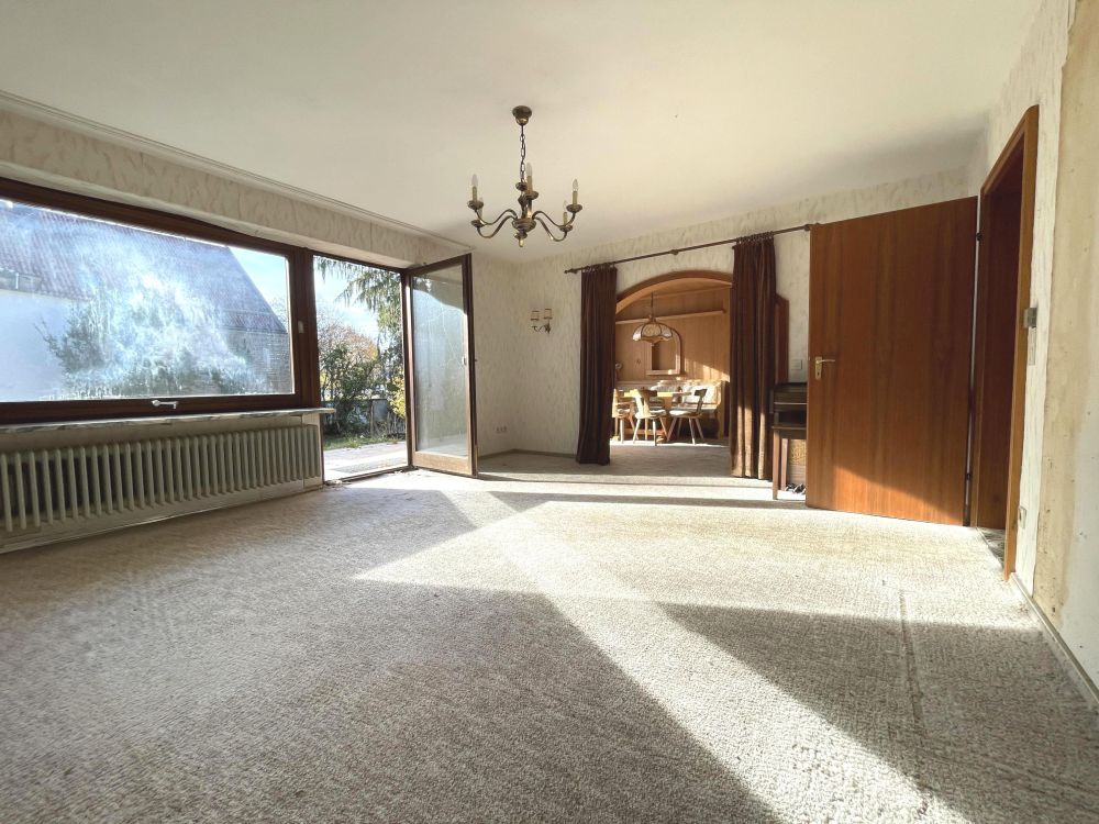 Wohnzimmer mit Terrassenzugang