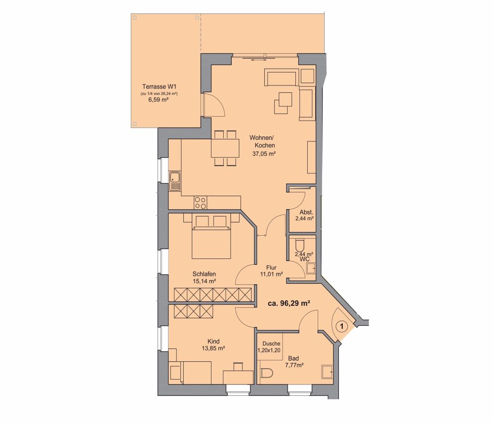 Mieten Sie Ihren neuen Wohntraum!
*Neubauwohnung in Westerkappeln (4)