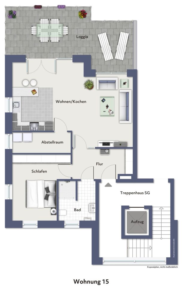 Attraktive Penthouse-Wohnung im Herzen von Westerkappeln zur Miete! (4)