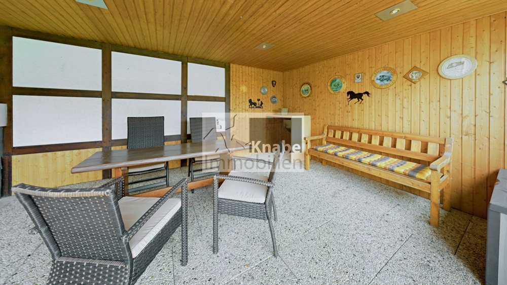 überdachte Terrasse