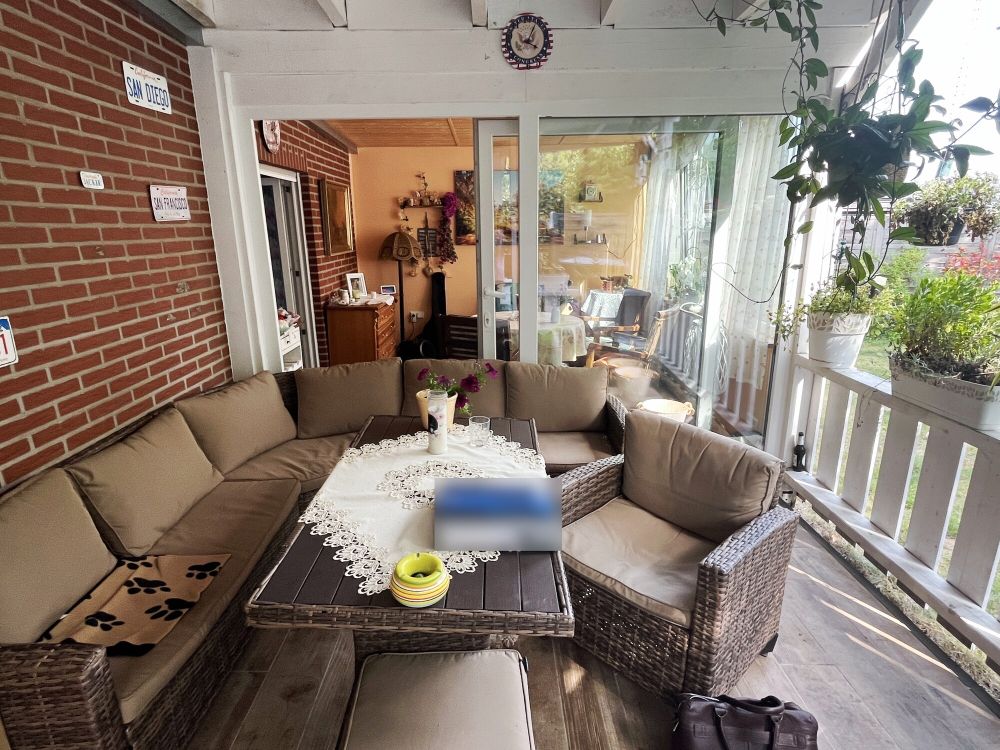 Überdachte Terrasse