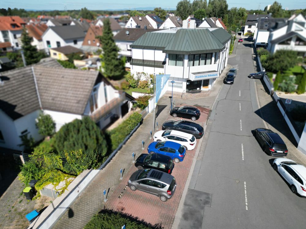 Luftaufnahme Parkplätze