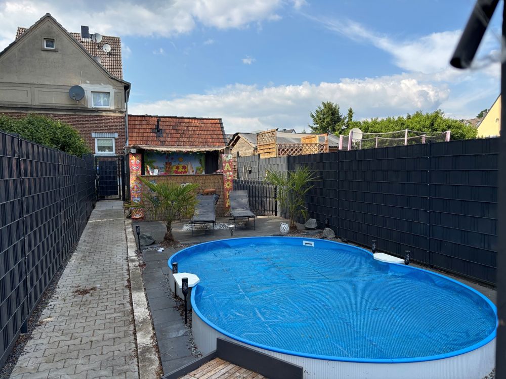 Hückelhoven Schaufenberg: modernisiertes Zechenhaus mit großem Garten, Garage, Pool, Lounge