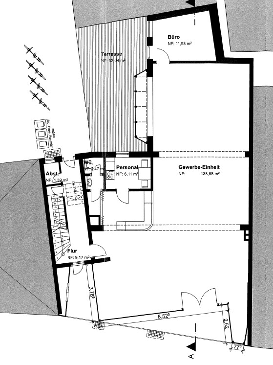Eigene Gestaltung möglich!
großzügige Gewerbefläche
in stadtzentraler Lage zur Miete! (5)
