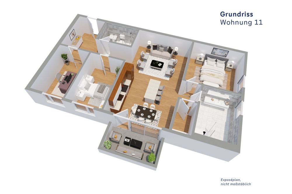 kfw 40 - Neubau-Highlight in Main-Nähe  (Wohnung 11)
