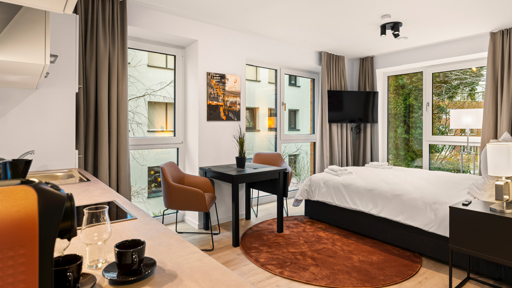 8 möblierte und hochwertige 1-Zimmer-Apartments für kurzfristige Vermietung im Stadtkern Oldenburgs