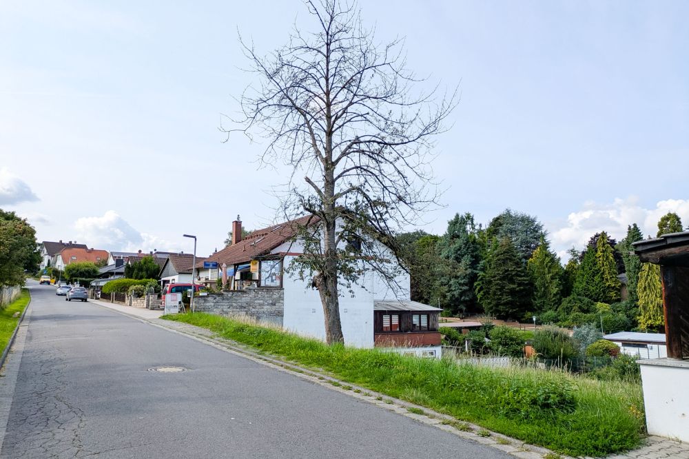 Toller Bauplatz in Höchst/Hassenroth: ruhige Seitenstrasse, West-Ausrichtung, schöner Blick, Natur!