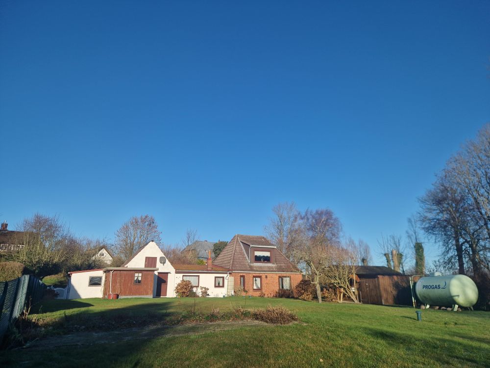 Rückseite der Immobilie