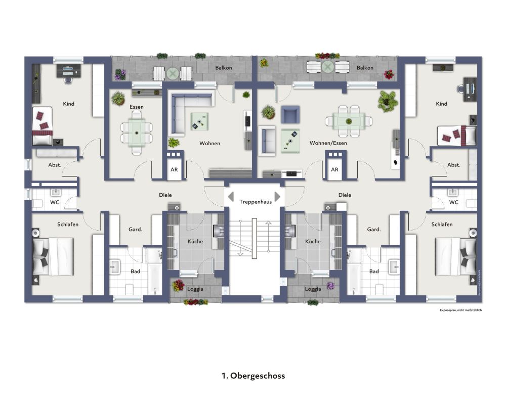 Grundriss - nicht maßstabsgerecht