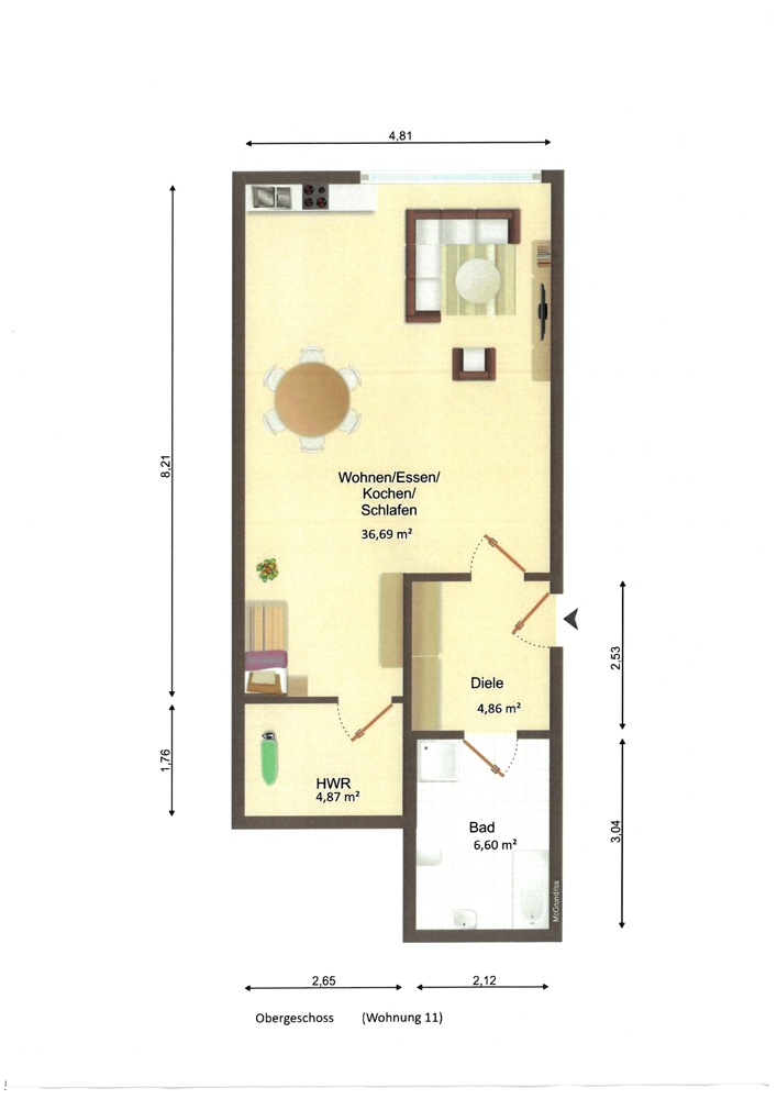 Ein Single-Apartment, so leicht wie Ihr Lifestyle!