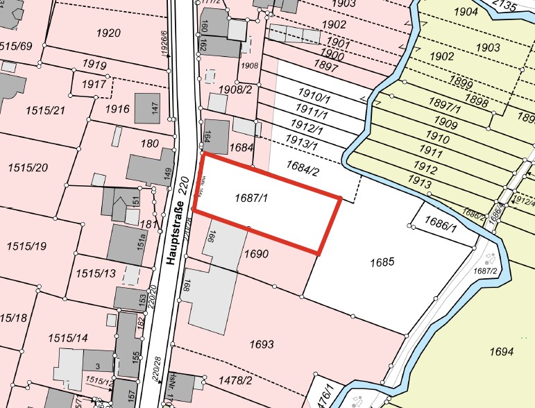 Baugrundstück mit Baugenehmigung für 4-Familienhaus in Heimbuchenthal