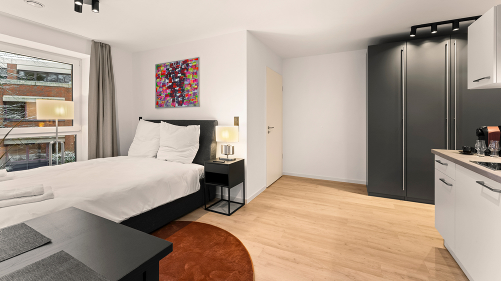 8 möblierte und hochwertige 1-Zimmer-Apartments für kurzfristige Vermietung im Stadtkern Oldenburgs