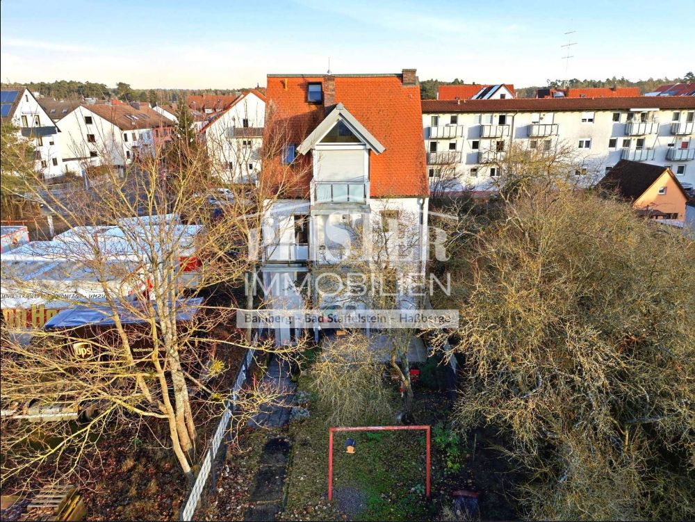 Luftansicht Rückansicht Garten