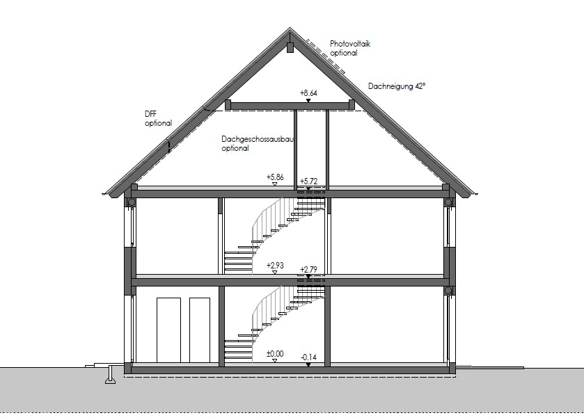 Neubau-Reihenhaus in Rodgau-Dudenhofen – individuell ausbaufähig